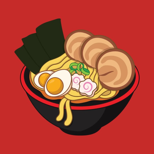 Savory Delight: Ramen Bowl by Pieartscreation