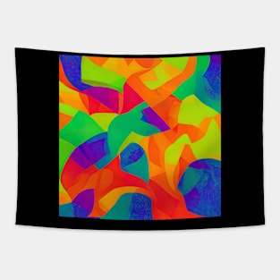 omg retro pattern abstract Tapestry