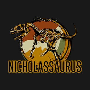 Nicholassaurus Nicholas Dinosaur T-Rex T-Shirt