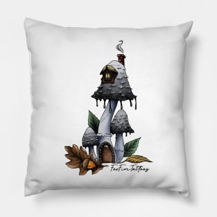 Inkcap Mushroom House Pillow