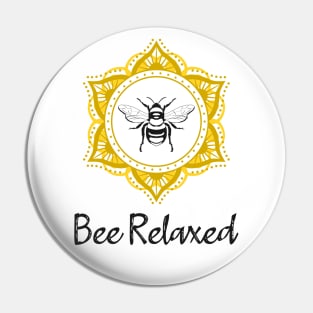 Bee Relaxed Mandala Pin