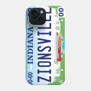 Zionsville Indiana License Plate Phone Case