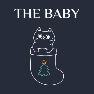 cute matching family cat design, the baby T-Shirt