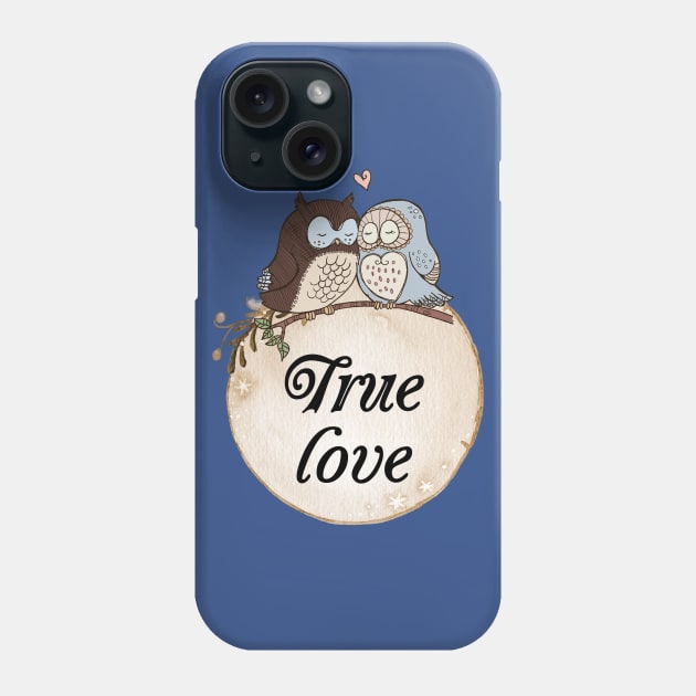 true owl love Phone Case by untagged_shop