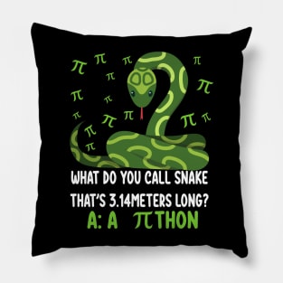 Funny Python Pithon Pi 3.14 Symbol Math Teacher Pi Day 2023 Pillow