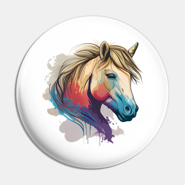 Colorful Fjord Horse Artwork 2 Pin by MLArtifex