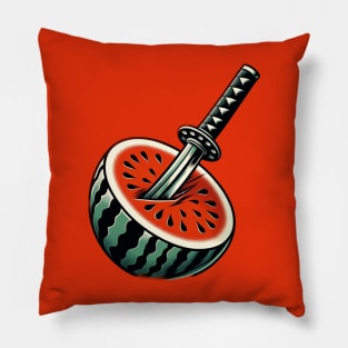 Katana in Watermelon Pillow