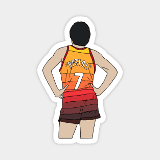 "Pistol" Pete Maravich City Jersey Magnet