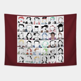 Swap Position Face Tapestry