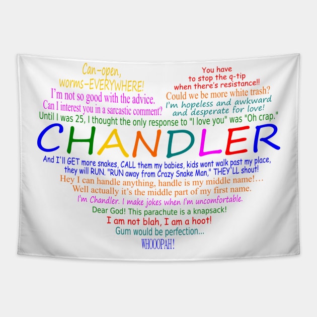 I Heart Chandler Quotes Tapestry by snknjak