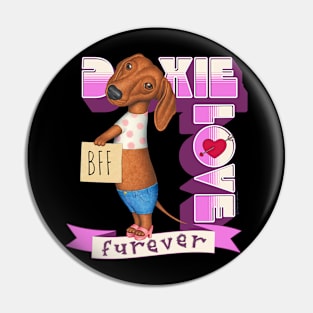 Doxie Love Fur-ever Pin