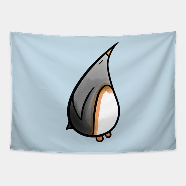 Pondering Penguin Tapestry by douglaswood