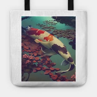 The Art of Koi Fish: A Visual Feast for Your Eyes 14 Tote