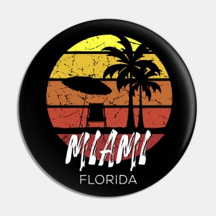 Miami Florida Sunset Pin