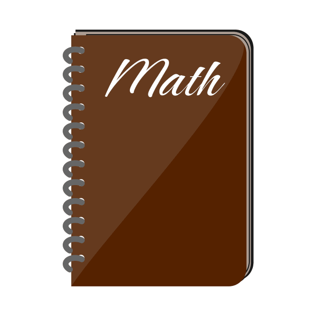 Math School Subject Labels Spiral Notebook by TheRelaxedWolf