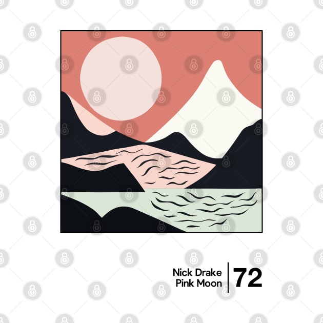 Nick Drake - Pink Moon - Minimalist Illustration Design by saudade