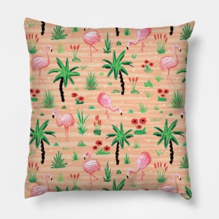 Flamingo Island Pillow