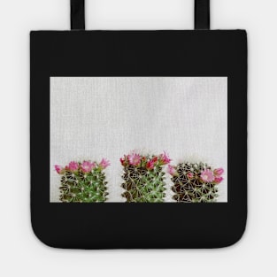 Three Flowering Cacti Tote