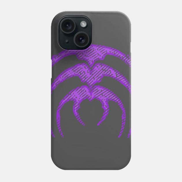 Purple Scrin Symbol Phone Case by Neon-Light