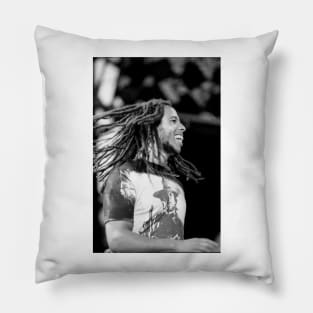 Ziggy Marley BW Photograph Pillow