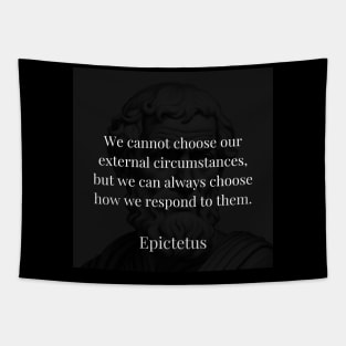 Epictetus's Insight: Empowerment in Choosing Our Responses Tapestry