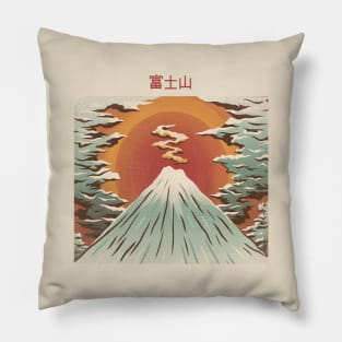 Mount Fuji Light by Tobe Fonseca Pillow