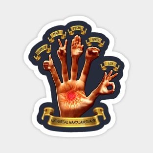 Universal Hand Signals Magnet