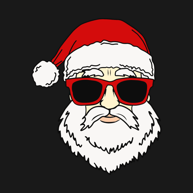 Cool Christmas White Beard Santa Claus by charlescheshire