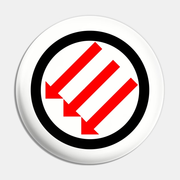 ANTIFA Post-WWII anti-fascism Anti-Fascist Action Anti-racism symbol black red Pin by vlada123