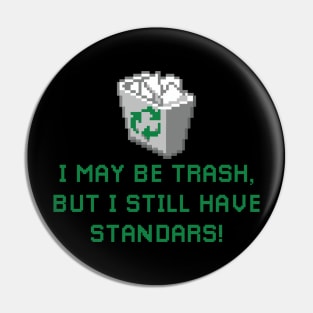 i may be trash but i still have standars (pixelart) Pin