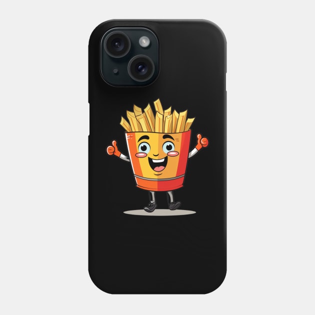 kawaii french fries T-Shirt cute potatofood Phone Case by nonagobich