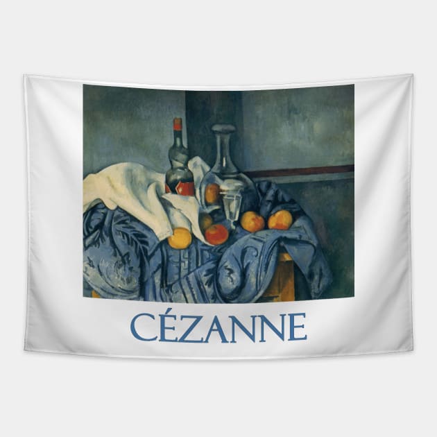 Still Life with Peppermint Bottle by Paul Cezanne Tapestry by Naves