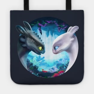 Toothless and Light Fury (How to Train Your Dragon 3) Tote