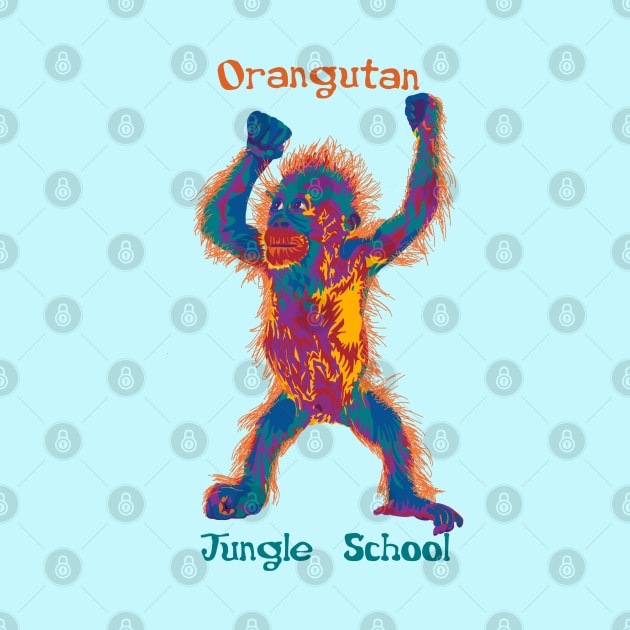 Orangutan Jungle School by Slightly Unhinged