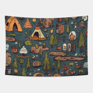 Summer Campsite Tapestry