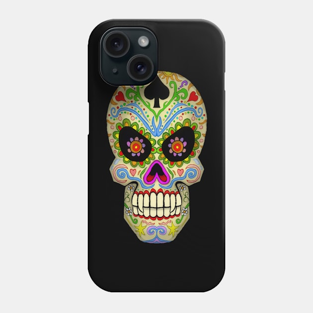 Sugar Skull Phone Case by MalcolmKirk