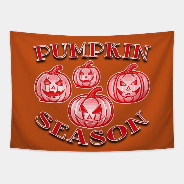 Pumpkin Season Vintage Tapestry by Gothic Museum