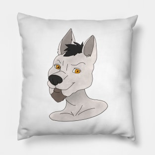 Anthro snow fox face Pillow