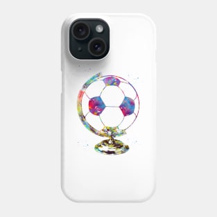 Soccer Ball Globe Phone Case