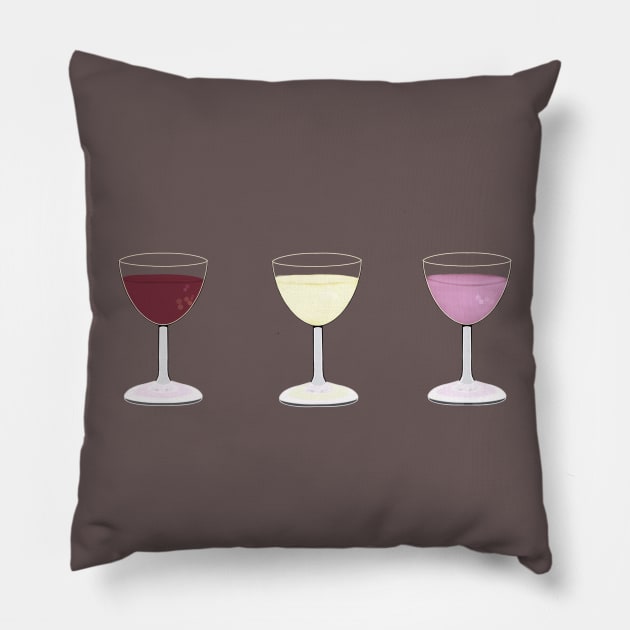 Wine enthusiasts’ selection Pillow by EastofEden