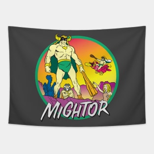 Mightor Cartoon Tapestry