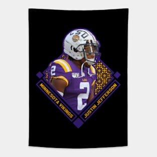 JUSTIN JEFFERSON MINNESOTA VIKINGS Tapestry