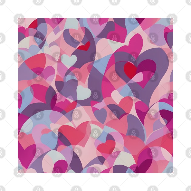 Multicolor Pastel Heart Confetti by Artilize