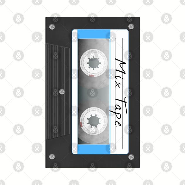 Mix Tape Hip Hop Cassette Tape by macdonaldcreativestudios