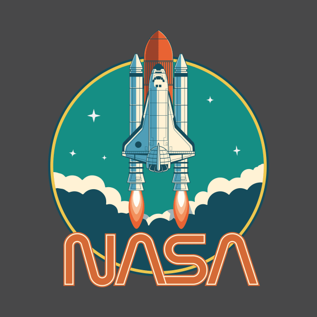 NASA Retro Vintage Space Logo by ericb