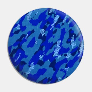 Camouflage - Blue Pin