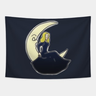 Moon Woman Tapestry