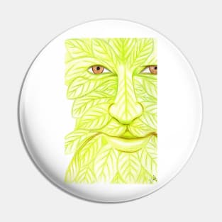 Man of the Forest, Green Man- White Pin