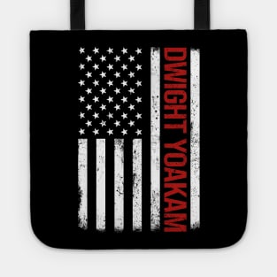 Graphic Dwight Proud Name US American Flag Birthday Gift Tote