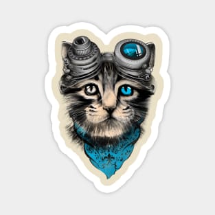 steampunk cat Magnet